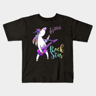 Unicorn Rock Star Kids T-Shirt